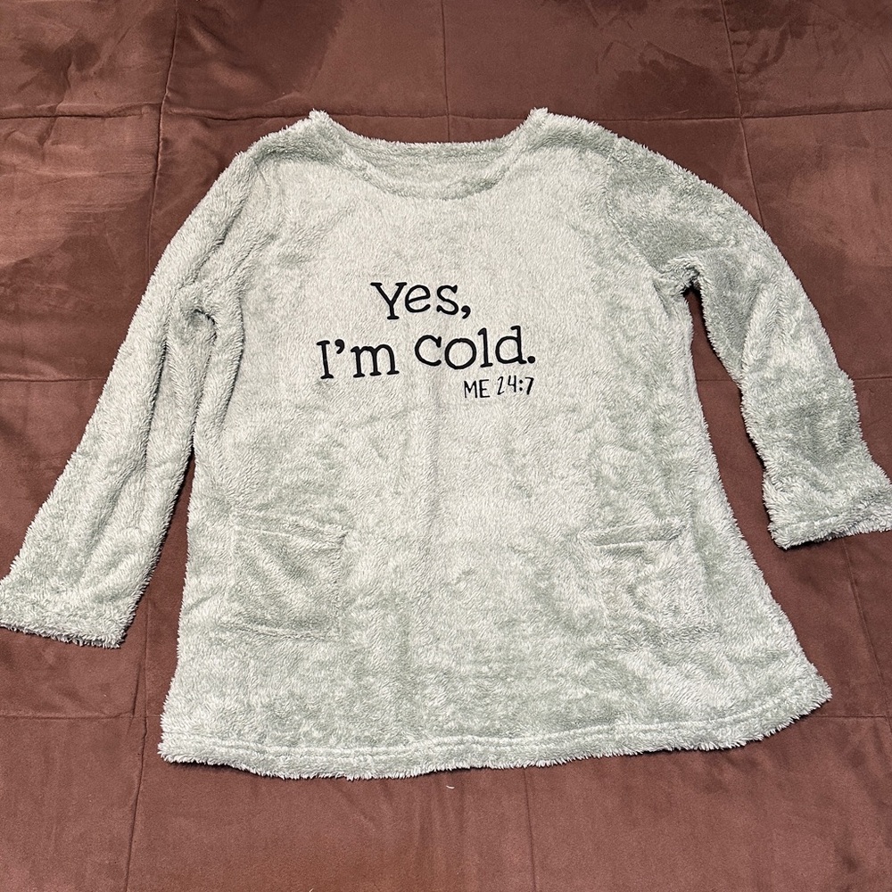 Cozy and extremely soft mint green Fleece Pullover 2xl